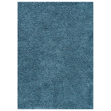 Safavieh 8 x 10 ft. Venus Shag 500 Power Loomed Rectangle Area Rug; Blue VNS520M-8